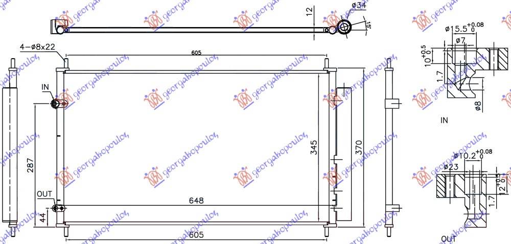 CONDENSER 1.5 HYBRID 15- (600x355x16)