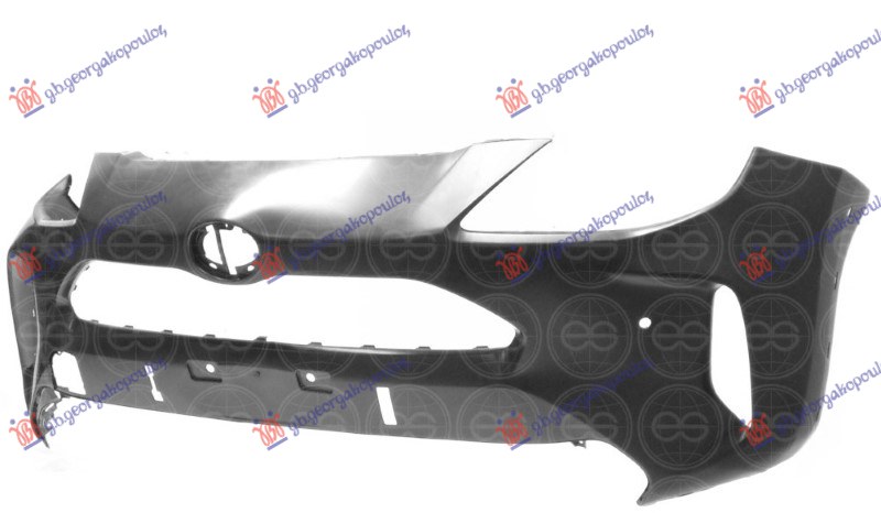 FRONT BUMPER UPPER (W/2 PDC) (A QUALITY)