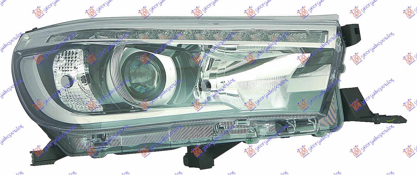 HEAD LAMP ELECT. (HB3) W/LED DRL (E) (DEPO)