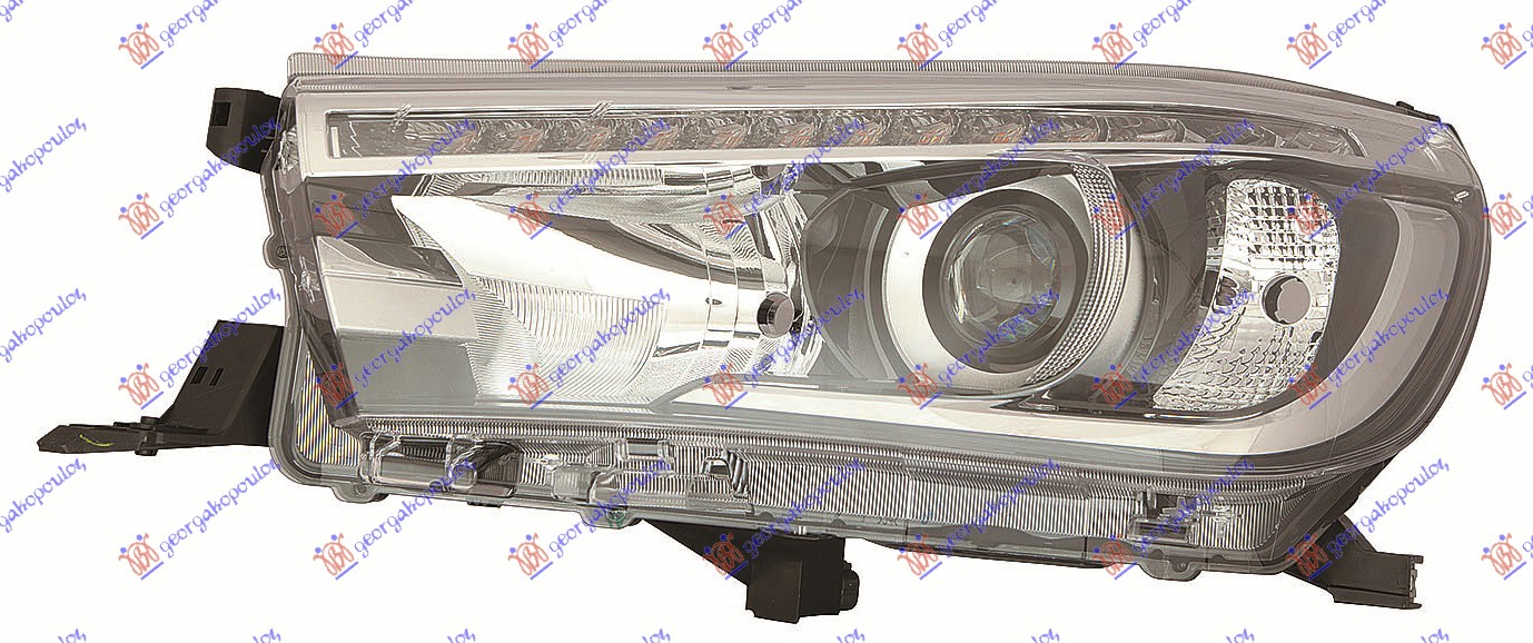 HEAD LAMP ELECT. (HB3) W/LED DRL (E) (DEPO)