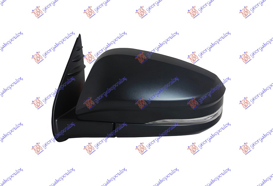 DOOR MIRROR EL. BLACK (W/S.LAMP) (CONVEX GLASS)