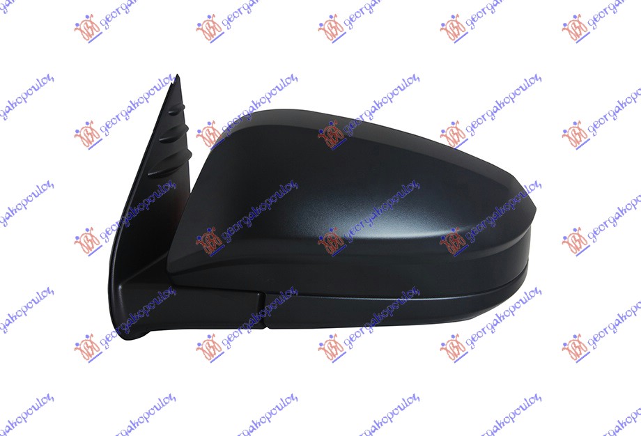 DOOR MIRROR MANUAL BLACK (A QUALITY)  (CONVEX GLASS)