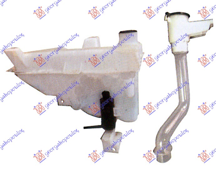 WIPER WASHER TANK (WITH NECK & MOTOR & CAP)