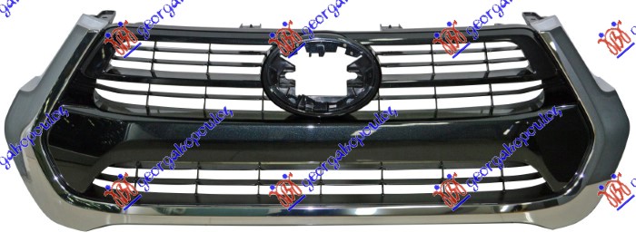 GRILLE BLACK W/CHROME MOULDING