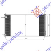 ΨΥΓΕΙΟ A/C 2.0-2.2 D4D ΠΕΤΡΕΛΑΙΟ (670x330x16)