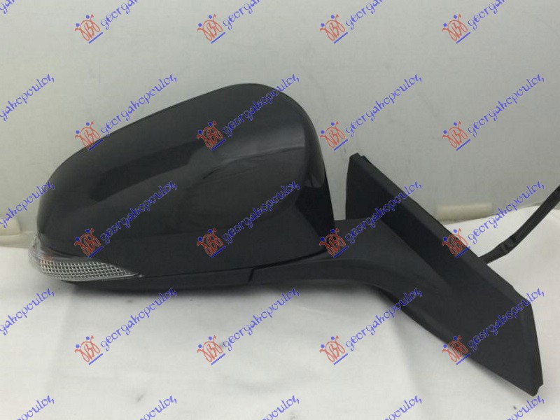 DOOR MIRROR ELECTRICAL HEATED FOLDABLE PRIMED (W/SIDE LAMP) (A QUALITY) (CONVEX GLASS)