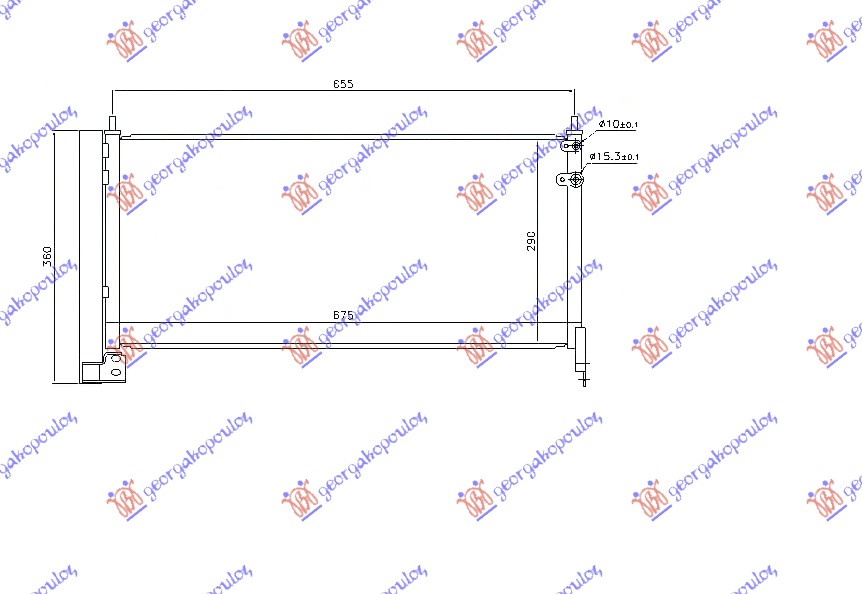 ΨΥΓΕΙΟ A/C 1.8 HYBRID A/T (67.5x29x1.6)