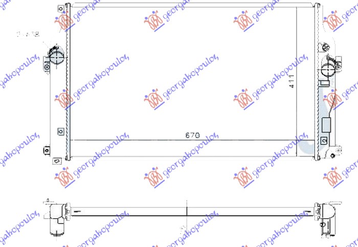 ΨΥΓΕΙΟ 2.0-2.2 D4D ΠΕΤΡΕΛΑΙΟ ΜΗΧΑΝΙΚΟ (670x410x26)