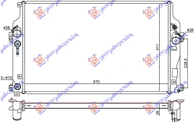 ΨΥΓΕΙΟ 2,2 D4D AUTO (67x43x2,7)