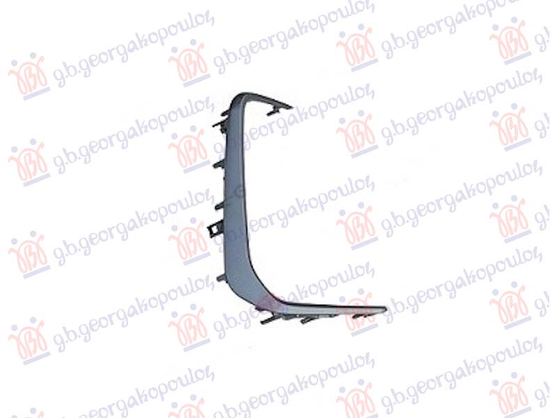 FRONT BUMPER GRILLE MOULDING SILVER