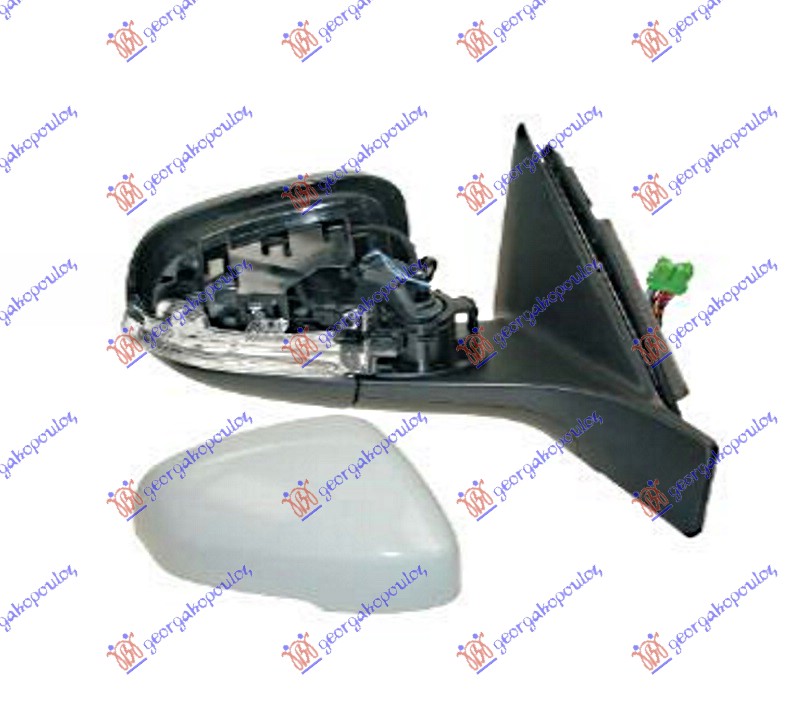 ΚΑΘΡΕΦΤΗΣ ΗΛΕΚΤΡΙΚΟΣ ΘΕΡΜΑΙΝΟΜΕΝΟΣ ΒΑΦΟΜΕΝΟΣ ΗΛΕΚΤΡΙΚΑ ΑΝΑΚΛΙΝΟΜΕΝΟΣ ΜΕ ΜΝΗΜΗ (ΜΕ ΦΛΑΣ & ΦΩΣ ΑΣΦΑΛΕΙΑΣ) (ASPHERICAL GLASS)