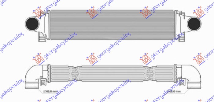 ΨΥΓΕΙΟ INTERCOOLER 1.5-2.0 ΒΕΝΖΙΝΗ - 2.0 ΠΕΤΡΕΛΑΙΟ (656x147)