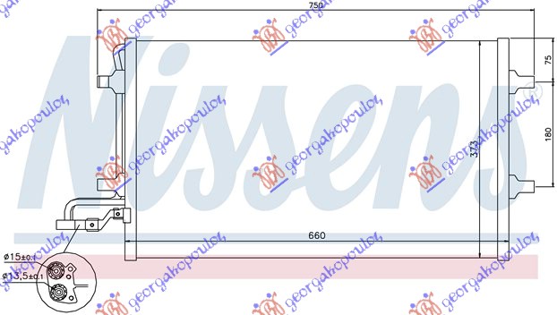 ΨΥΓΕΙΟ A/C ΒΕΝ/ΠΕΤΡ. (59x38) PAK. 15.4MM