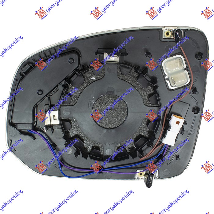 DOOR MIRROR GLASS HEATED (W/BLIS) (CONVEX GLASS)