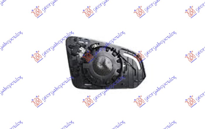 DOOR MIRROR GLASS HEATED (W/BLIS) (ASPHERICAL GLASS)