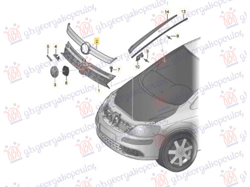 GRILLE MOULDING (O)