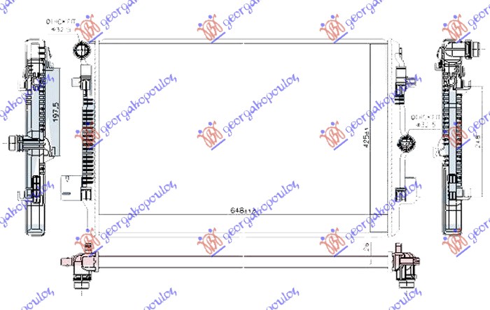 ΨΥΓΕΙΟ 2.0 Gti ΒΕΝΖΙΝΗ (650x425x26) (NRF)