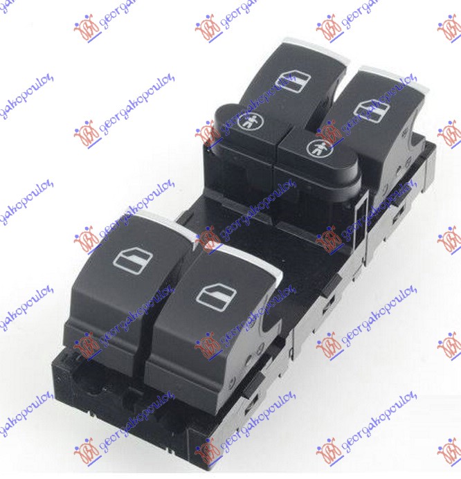 DOOR SWITCH FRONT (Quatern) (Black/Silver) (10pin)