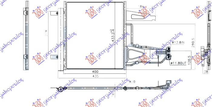 ΨΥΓΕΙΟ A/C 1.0 TSi ΒΕΝΖΙΝΗ (400x430x16)