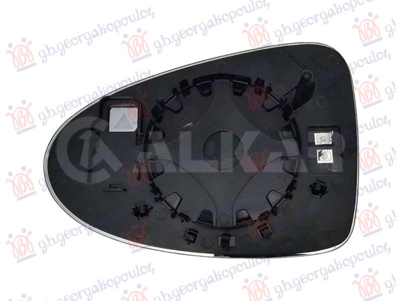 DOOR MIRROR GLASS HEATED (W/BLIS) (2+2pin) (CONVEX GLASS)