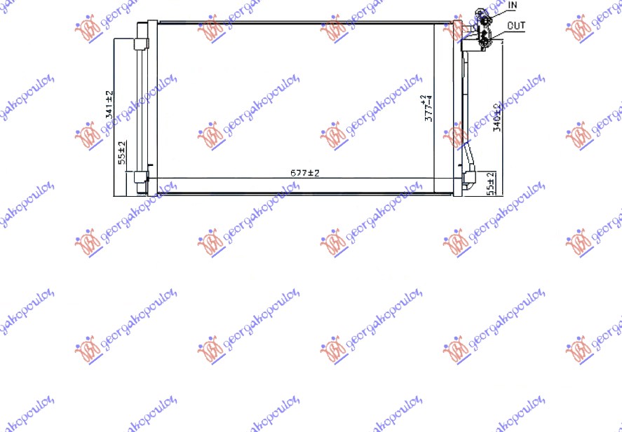 ΨΥΓΕΙΟ A/C ΒΕΝΖΙΝΗ-ΠΕΤΡΕΛΑΙΟ 15- (70.0x37.7x1.6)