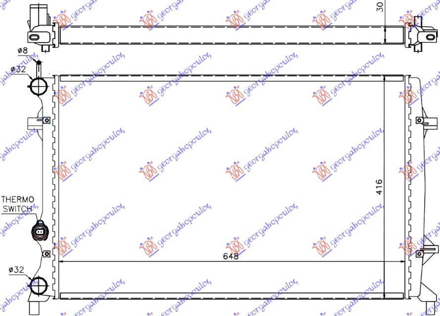 ΨΥΓΕΙΟ 1.6-2.0-2.5FSi M/A+/-A/C(65x41.6)