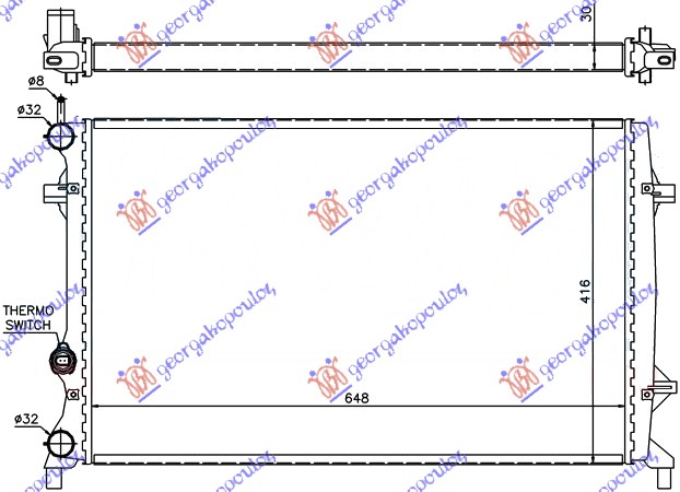 ΨΥΓΕΙΟ 1.6-2.0-2.5FSi M/A+/-A/C(65x41.6)