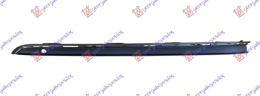 FRONT BUMPER SIDE MOULDING LOWER BLACK (W/CHROME MOULD.)