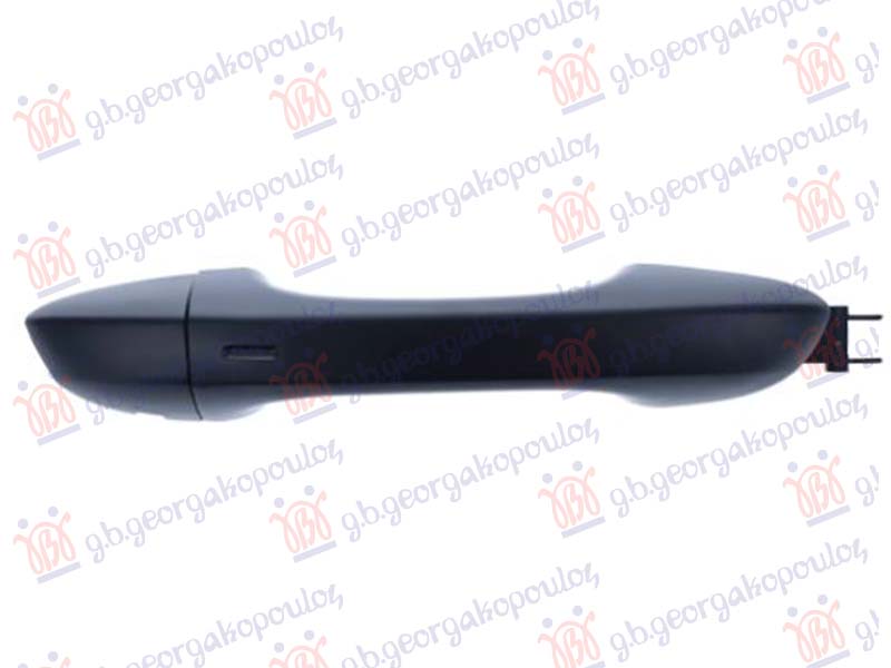 DOOR HANDLE FRONT-REAR OUTER BLACK