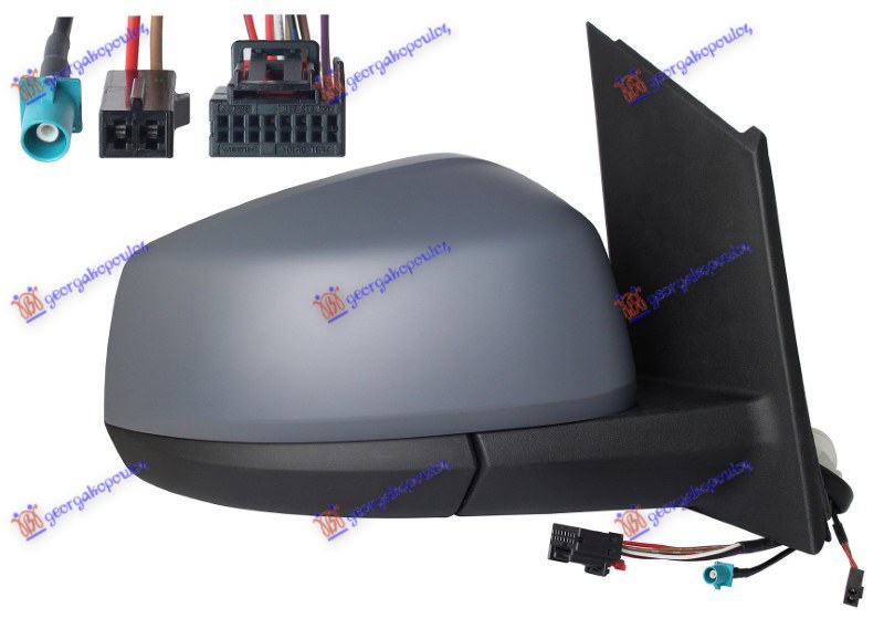 ΚΑΘΡΕΦΤΗΣ ΗΛΕΚΤΡΙΚΟΣ ΘΕΡΜΑΙΝΟΜΕΝΟΣ ΗΛΕΚΤΡΙΚΑ ΑΝΑΚΛΙΝΟΜΕΝΟΣ ΒΑΦΟΜΕΝΟΣ (ΜΕ ASSIST) ΜΕ ΚΕΡΑΙΑ (10 PIN) (CONVEX GLASS)