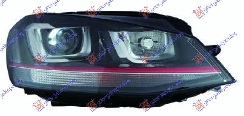 ΦΑΝΟΣ ΕΜΠΡΟΣ GTI Bi-XENON ΜΕ ΦΩΣ ΗΜΕΡΑΣ LED (E) (TYC)