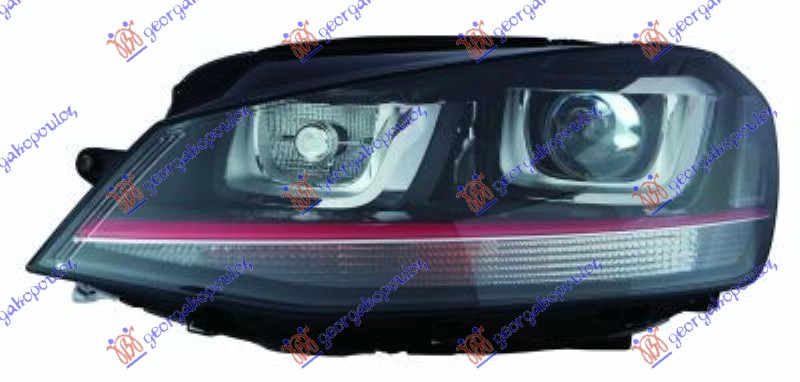 ΦΑΝΟΣ ΕΜΠΡΟΣ GTI Bi-XENON ΜΕ ΦΩΣ ΗΜΕΡΑΣ LED (E) (TYC)