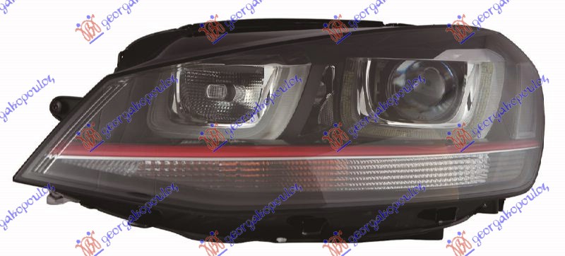 ΦΑΝΟΣ ΕΜΠΡΟΣ GTI XENON ΕΞΥΠΝΟ ME ΦΩΣ ΗΜΕΡΑΣ LED (E) (DEPO)