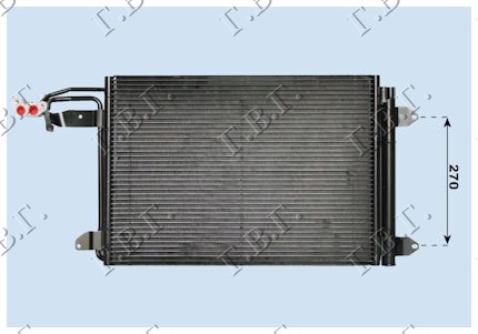 CONDENSER PETROL - DIESEL (550x390x16)
