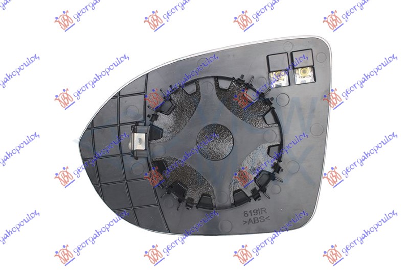 DOOR MIRROR GLASS HEATED (CONVEX GLASS)