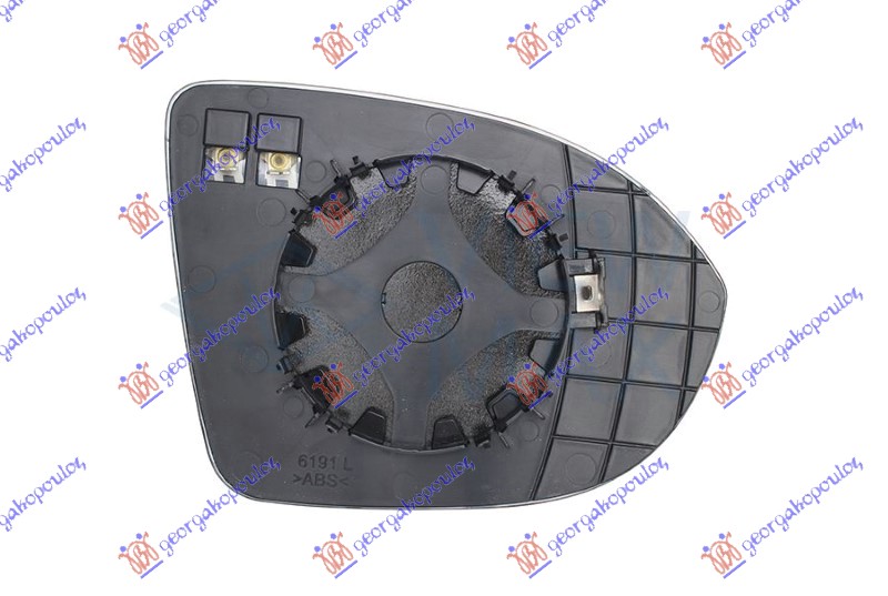 DOOR MIRROR GLASS HEATED (ASPHERICAL GLASS)