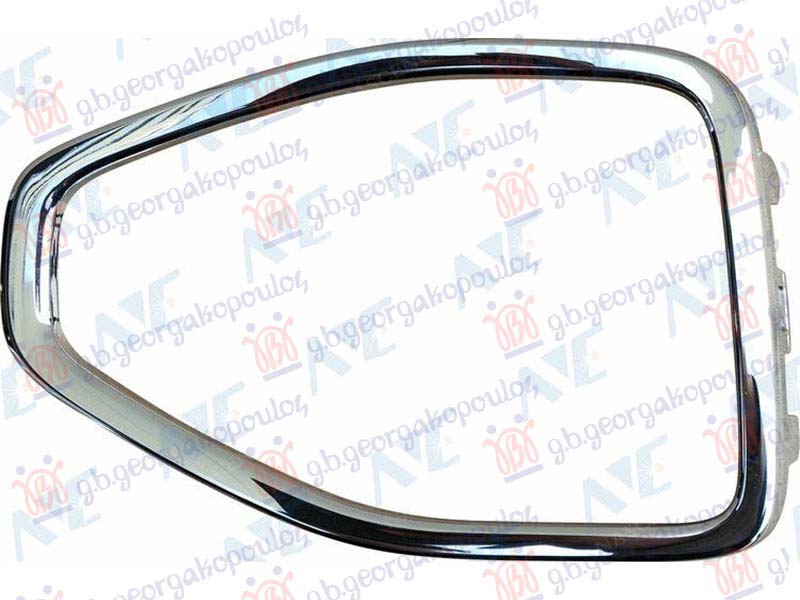 FRONT BUMPER GRILLE MOULDING CHROME